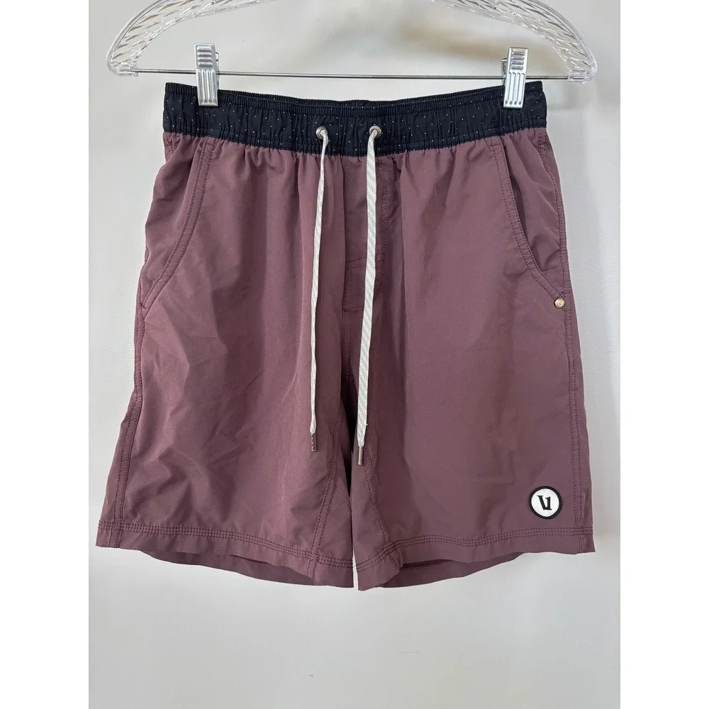 Vuori Kore Shorts Mens Small Mahogany Mauve Athletic